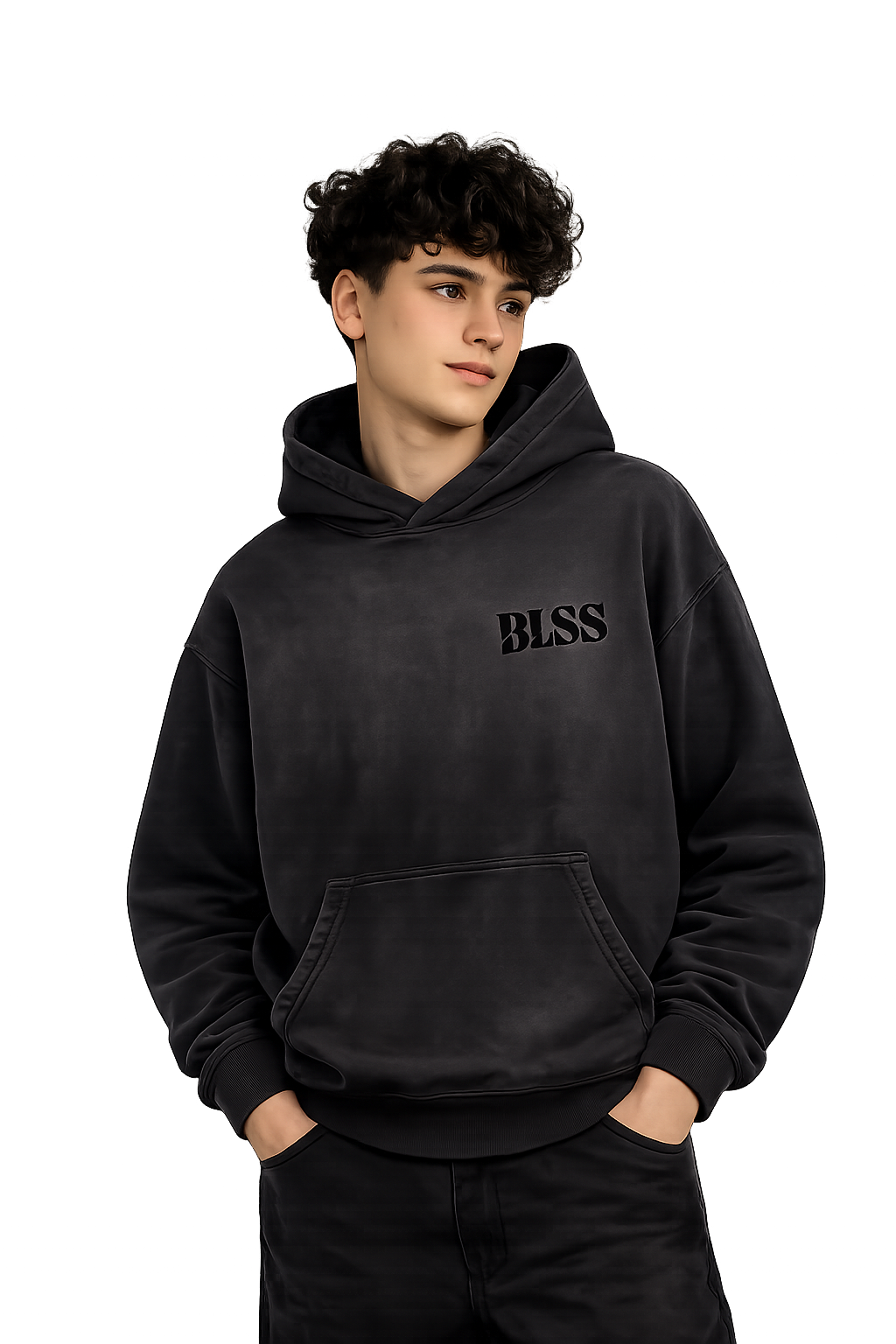 BLSS Heavyweight Hoodie in Black