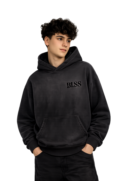 BLSS Heavyweight Hoodie in Black