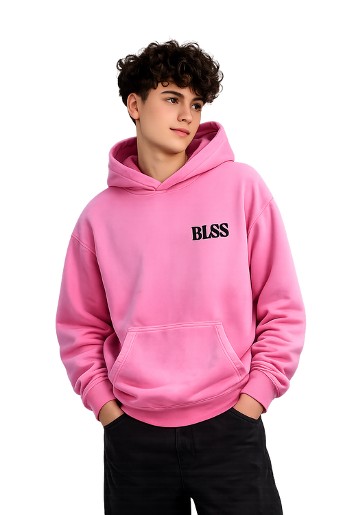BLSS Heavyweight Hoodie in Pink