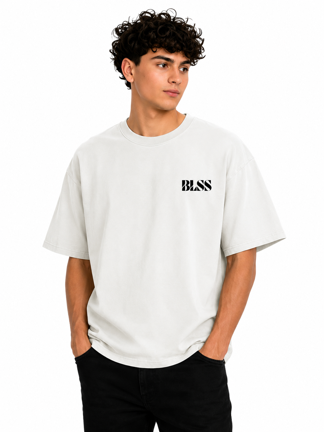 BLSS Heavyweight Oversized T-Shirt in Bone