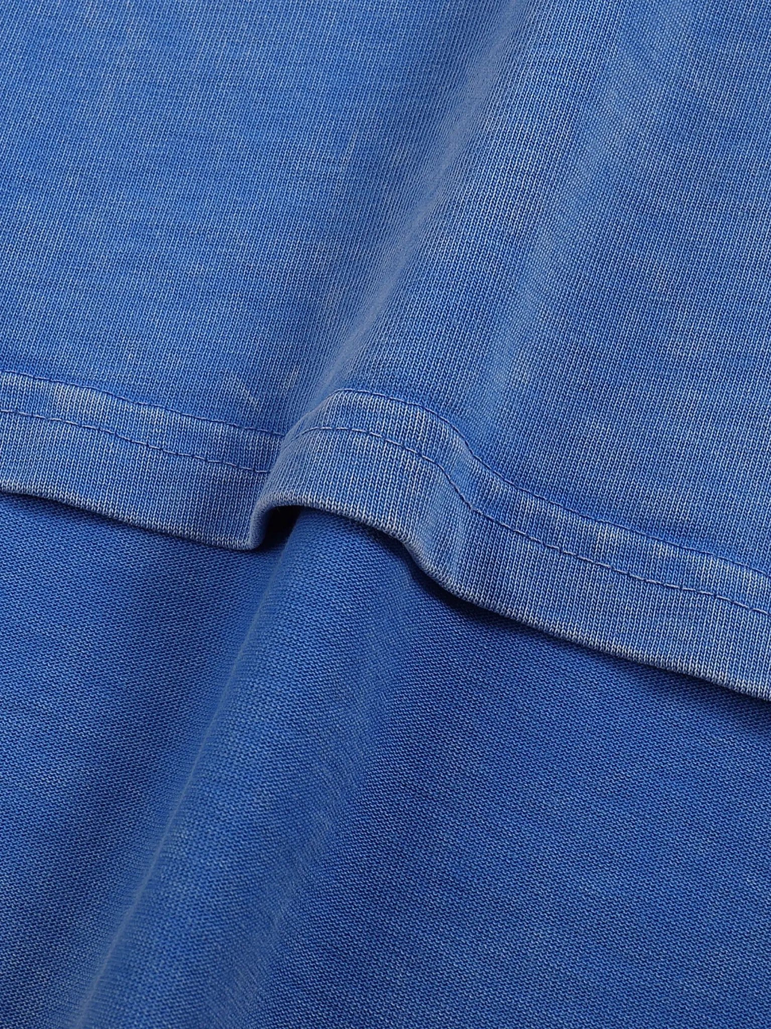 BLSS Heavyweight Oversized T-Shirt in Light Blue — fabric detail