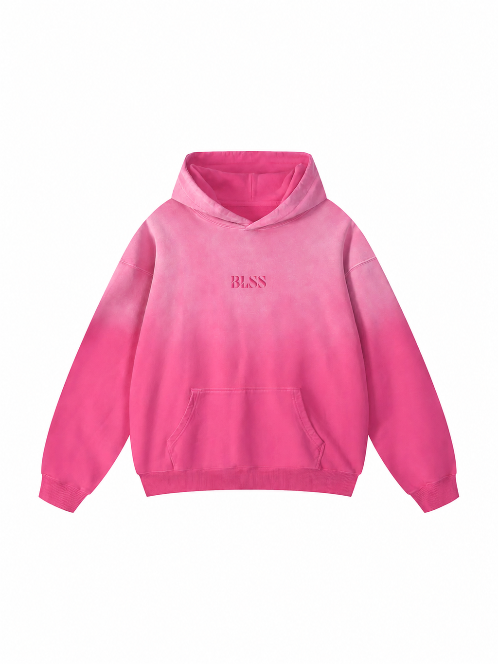 BLSS Heavyweight Hoodie in Pink — front