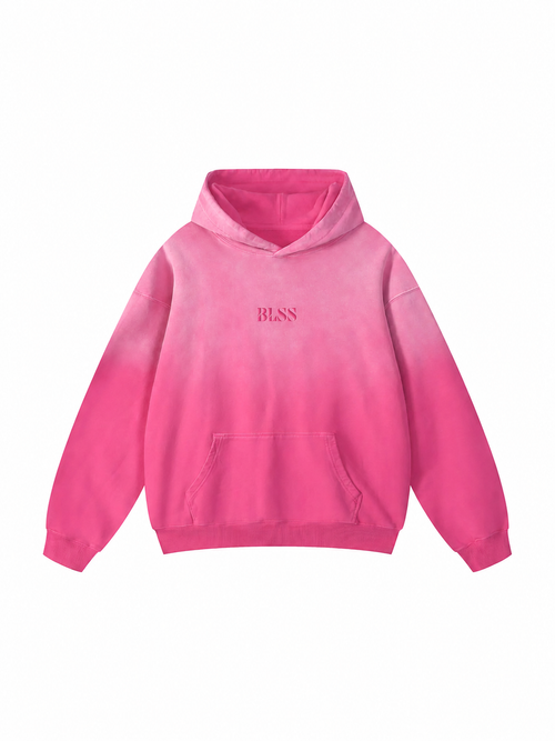 BLSS Heavyweight Hoodie in Pink — front