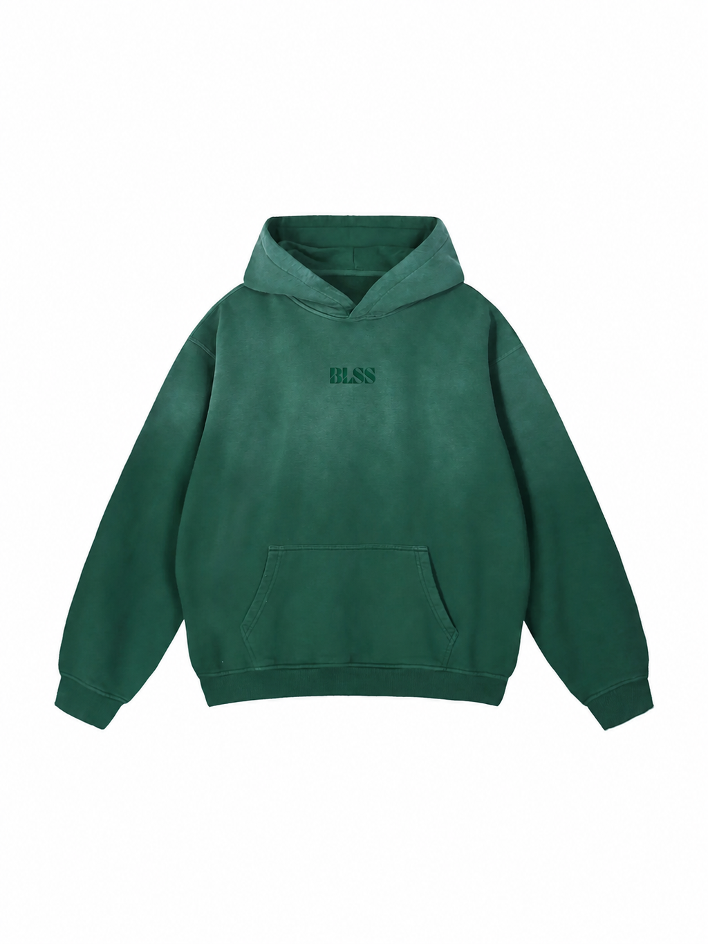 BLSS Heavyweight Hoodie in Olive — front