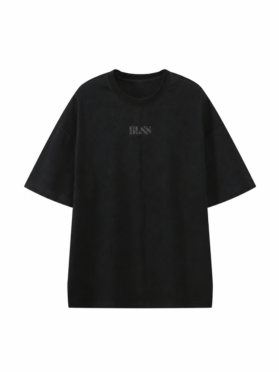 BLSS Heavyweight Oversized T-Shirt in Black — front