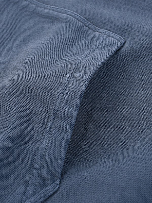 BLSS Heavyweight Hoodie in Bone — seam detail